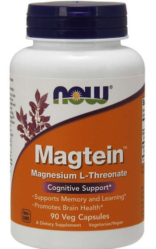 Magtein Magnesio L-treonato de magnesio 90 cápsulas NOW