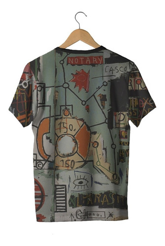 Imagem 2 de 2 de Camiseta Basquiat Arte Graffiti Pixo Retro Aesthetic Tumblr