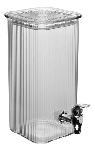 Suqueira Lyor Lines Quadrada De Vidro 2,8l