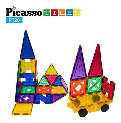 Picassotiles Juego De Construcción De Azulejos Magnéticos De