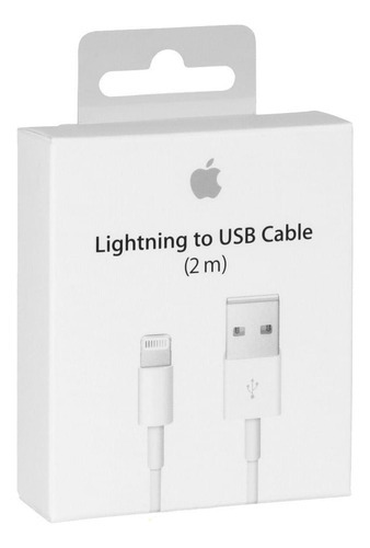 Cable Lightning Apple 2m Mod. Md819 Color Blanco