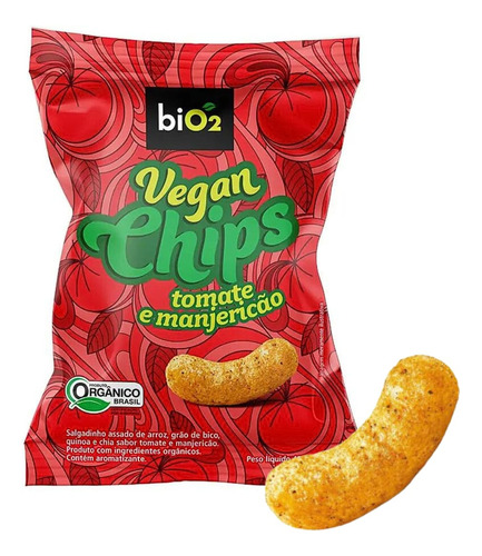 Kit 3x Salgadinho Assado Orgânico Vegan Chips Tomate Bio2