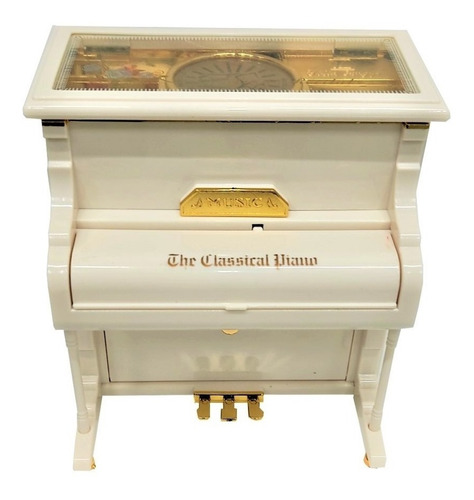 Imagem 2 de 5 de Caixa Musical Piano Vertical Com Porta Jóias E Bailarina