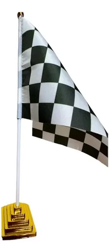 Bandera De Carreras A Cuadros Negros Y Blancos 180x120cm - AZ FLAG