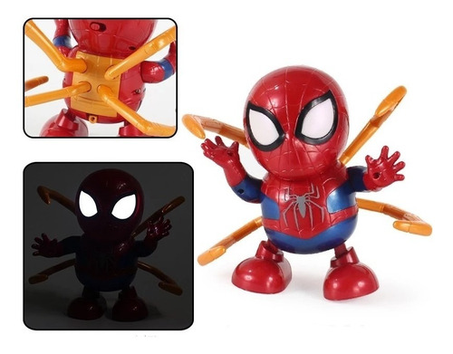 Dance Hero Iron Spider Con Luz Y Sonido Bailarin