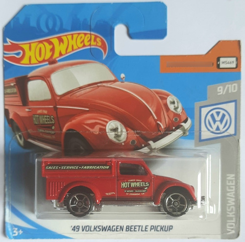 Hot Wheels 49 Volkswagen Beetle Pickup Red Volkswagen Series