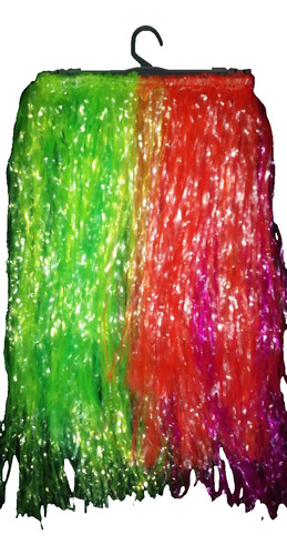 Pollera Hawaiana Nacional Multicolor Fluo X1