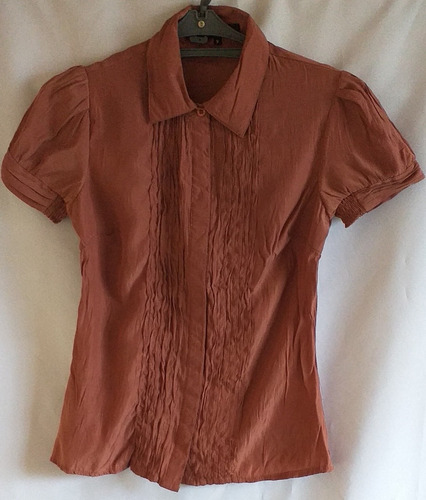 Camisa Dama Talle S Color Terracota Igual A Nuevo, Cataleya 