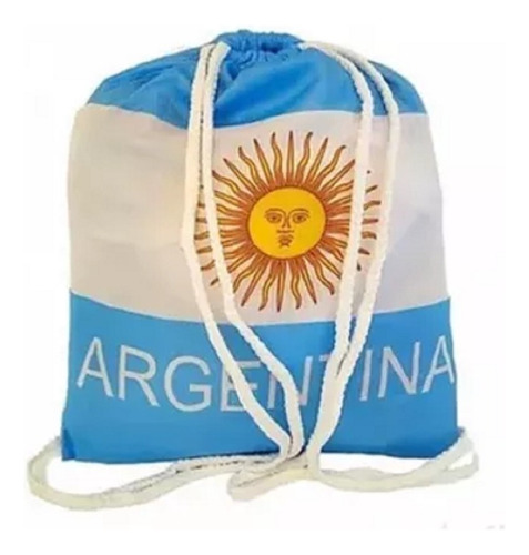 Bolsa Mochila De Tela Colgante Argentina Mundial Multiuso