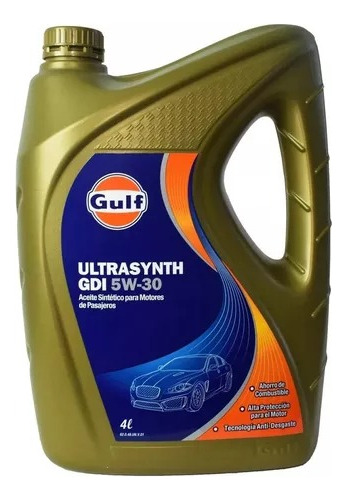 Aceite Sintetico 5w-30 Gulf Ultrasynth Gdi 5 Lts