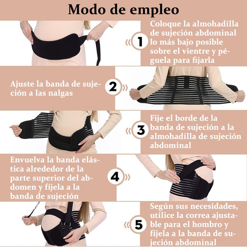 Faja Para Embarazadas Soporte Maternal Con Chaleco Ajustable