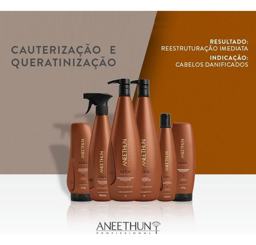 Aneethun Shampoo Reestruturante Kera System 300ml