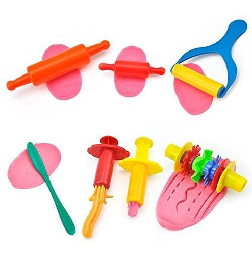 Kiddy Dough 24 Piezas De Herramientas Dough Y Clay Party Pac