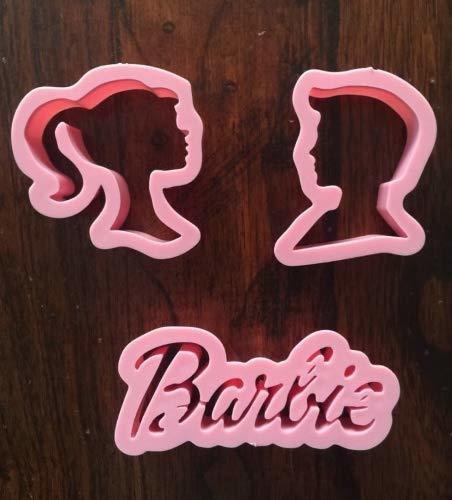 Barbie Ken Cookie Cutter Molde Cupcake Fiesta Cumpleaño