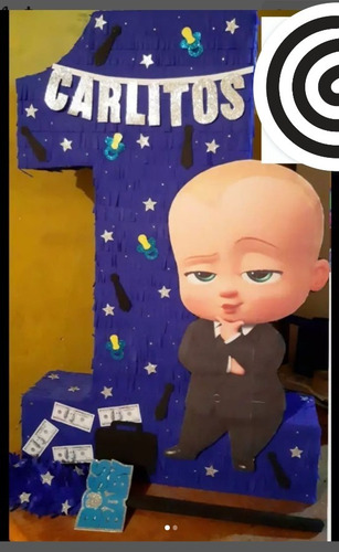 Piñata Cumpleaños Tematica Baby Boss Numero 1