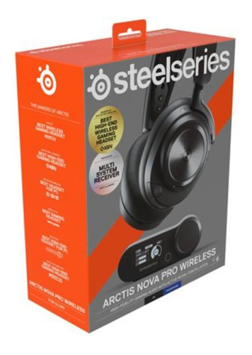 Auriculares inalámbricos Bluetooth Steelseries Arctis Nova, color negro