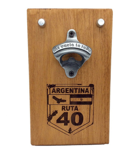 Destapador De Cerveza De Pared Con Imán Ruta 40 Argentina