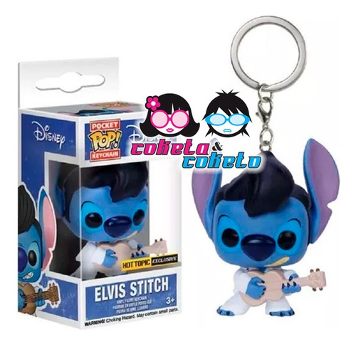 Llavero Funko Pop Summer Stitch Lilo Elvis Importado 