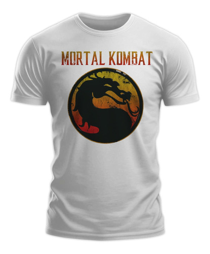 Polera Gustore De Mortal Kombat Logo
