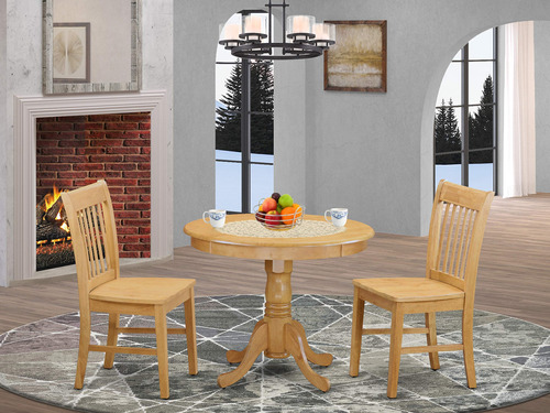 East West Furniture Juego De Comedor - 2 Fantasticas Sillas