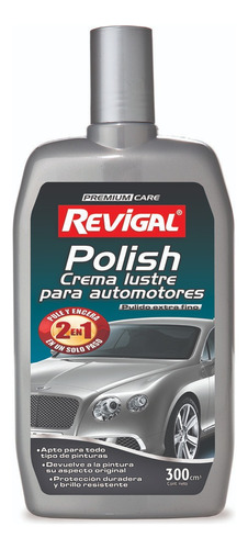 Cera Auto Polish Lustra Brillo Intenso Revigal Crema 300cc