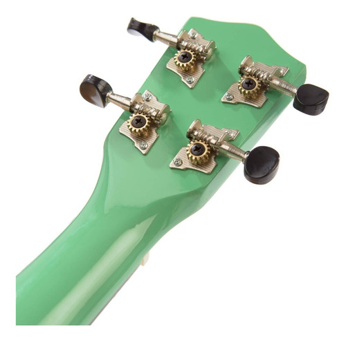 Imagen 8 de 10 de Ukelele Soprano Creep Waimea Verde + Funda + Correa!