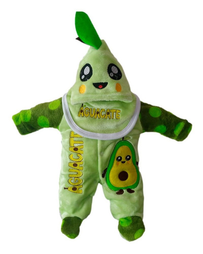 Imagen 1 de 1 de Mameluco Pijama Para Bebé Aguacatin Talla 3-6 Meses