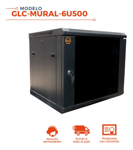 Rack Mural Soho 6 Unidades Glc 19 Pulgadas Interior 500mm