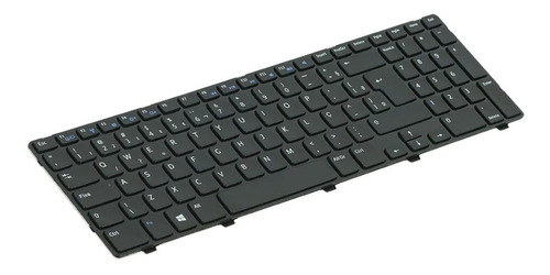 Teclado Dell Inspiron Compatível Modelo P28f P/n Pk130sz1a32 Cor Preto Idioma Português Brasil