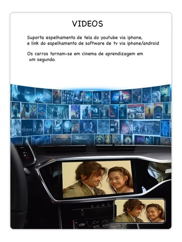 Imagem 8 de 10 de Carplay Sem Fio Multimidia Car Android Box Aikon 4gb 32gb