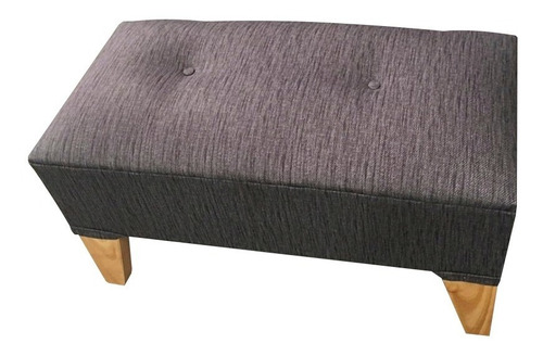 Imagen 3 de 10 de Puff Rectangular Pie De Cama Chenille