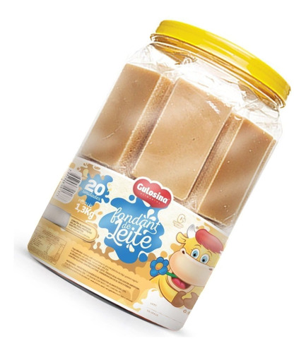 Doce Gulosina Fondant De Leite Pote C/20 1,1kg