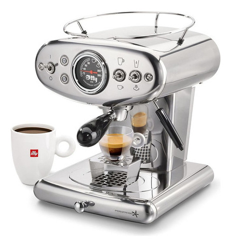 Illy X1 - Cafetera Espresso, 13 X 9,8 X 10,60, Acero Inoxi