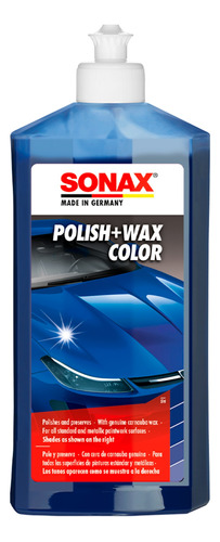 Sonax Polish & Wax Abrillantador Y Cera Color Azul 500ml