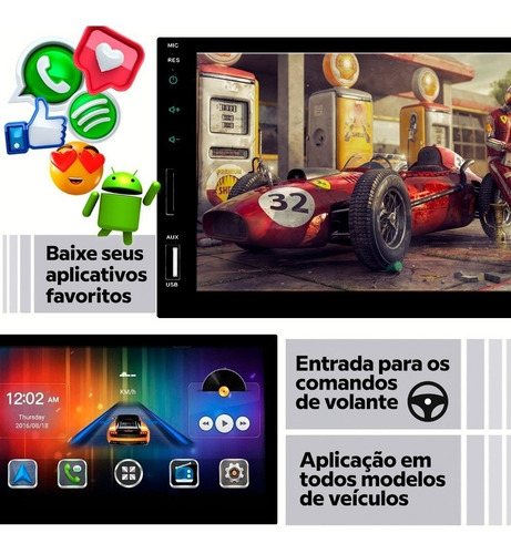 Som Automotivo Gol G3 1999 A 2005 Com Android Bt Usb Sd Fm