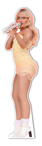 Figura Sabrina Carpenter Base Solida Tamaño Real Coroplast