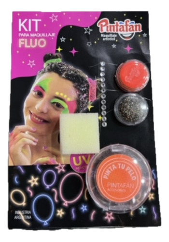 Kit Maquillaje Naranja Fluo