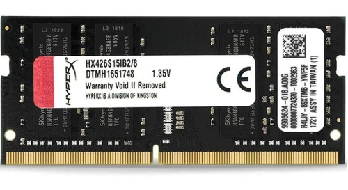 Memoria Ram 8 Gb Pc4-2666  Sodimm  Pc4-21300  Varias Marcas