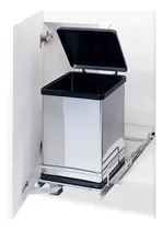 Comprar Tacho Basura Cesto Porta Residuos Fark Extraible Inox 12lts Color Plateado