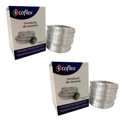 Ducto Flexible Dj-cd48a Aluminio 4 X 8' Extracción De Aire