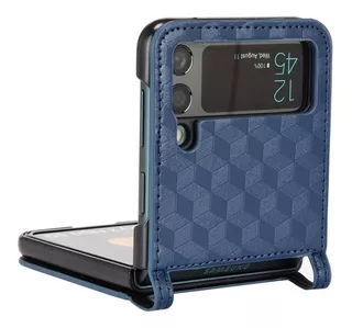 Funda De Tarjeta Samsung Galaxy Z Flip 4 5g Diseño 3d Azul