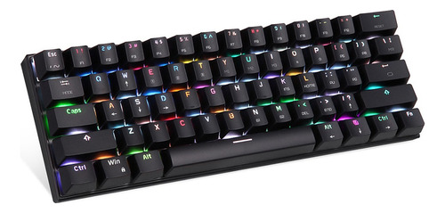 Teclado Con Cable Dual 61 Bt Mode Con Interruptores Rojos Ne