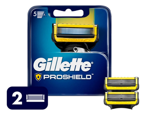 Gillette Proshield Repuesto Para Máquina De Afeitar X2 6c