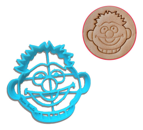 Kit X5 Plaza Sesamo Moldes Galletas Cookies Monster Big Bird