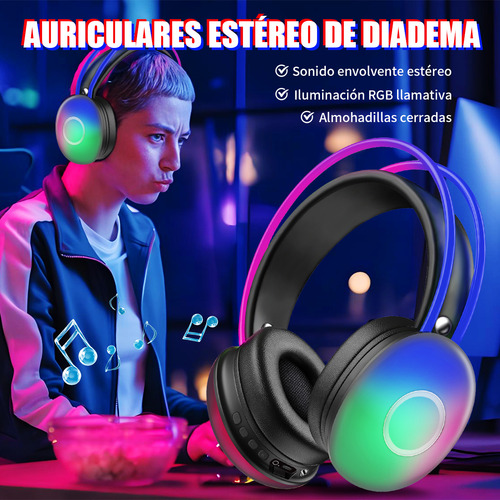Audifonos Diadema Inalambricos Bluetooth Compatible Pc