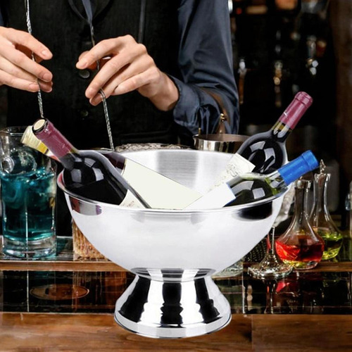 Cubo De Hielo, Cuenco Para Champán, Base De Pedestal,