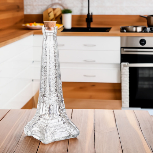 Set 12 Mini Licoreras Torre Eiffel De Vidrio 50ml