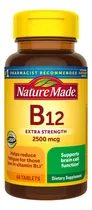 Comprar Suplemento De Vitamina B12 Natural 2500mcg 60 Comprimidos