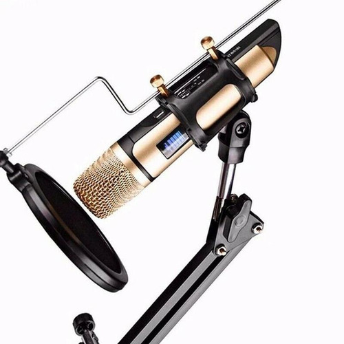 Soporte Para Microfono Brazo Filtro Pop Soporte Celular Mesa