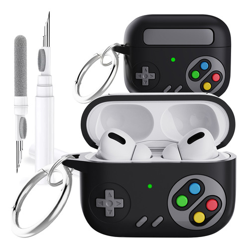 2en1 Funda Protector Case Silicona Para AirPods 4+limpiador